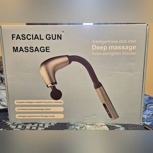 Silver and Black Massage Gun